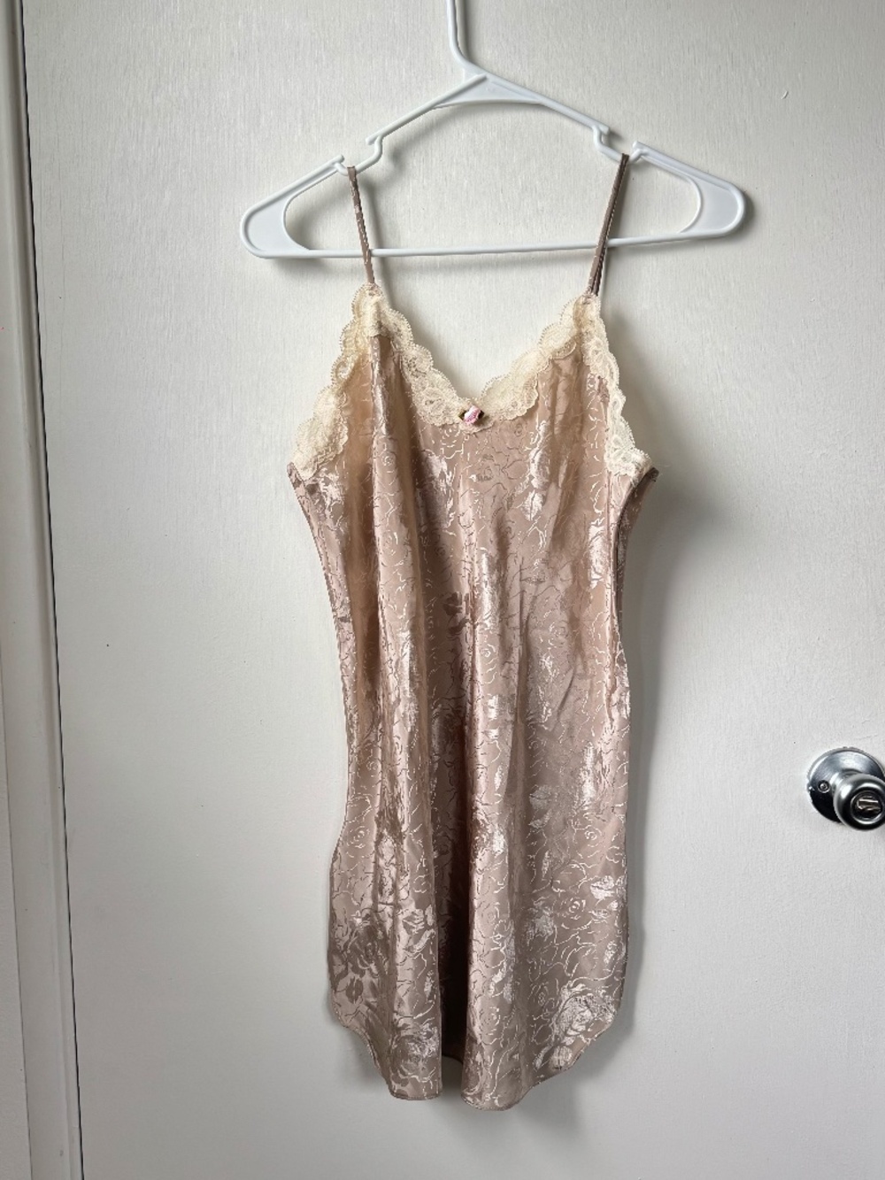 Size small/petite champagne colored lingerie dress